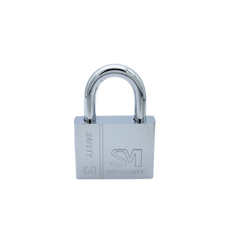 4 PCS Square Blade Imitation Stainless Steel Padlock, Specification: Short 60mm Open