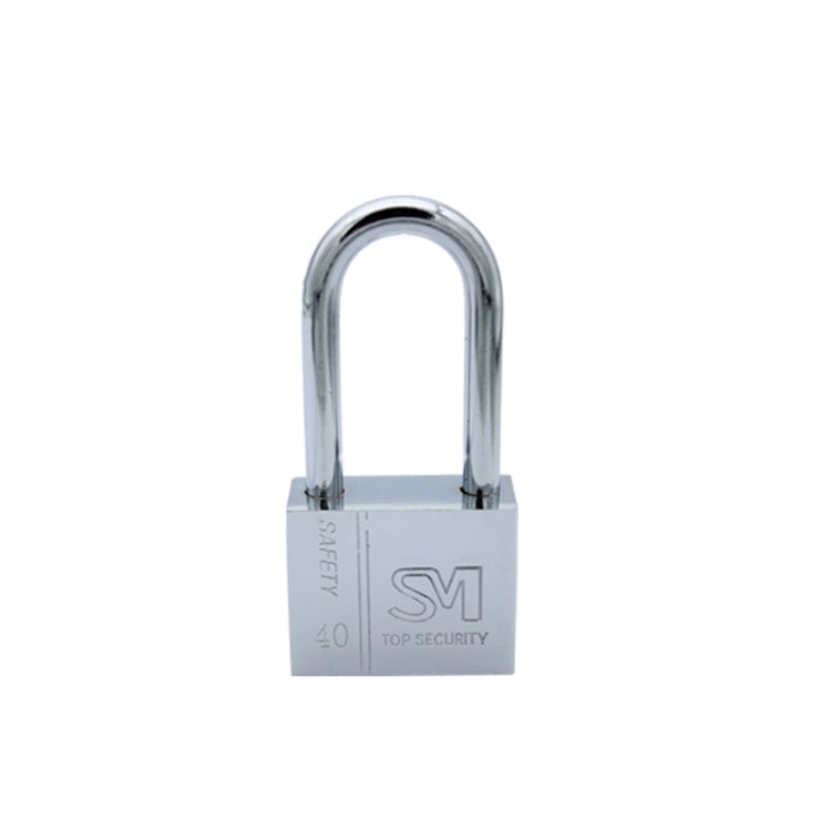 4 PCS Square Blade Imitation Stainless Steel Padlock, Specification: Long 40mm Not Open