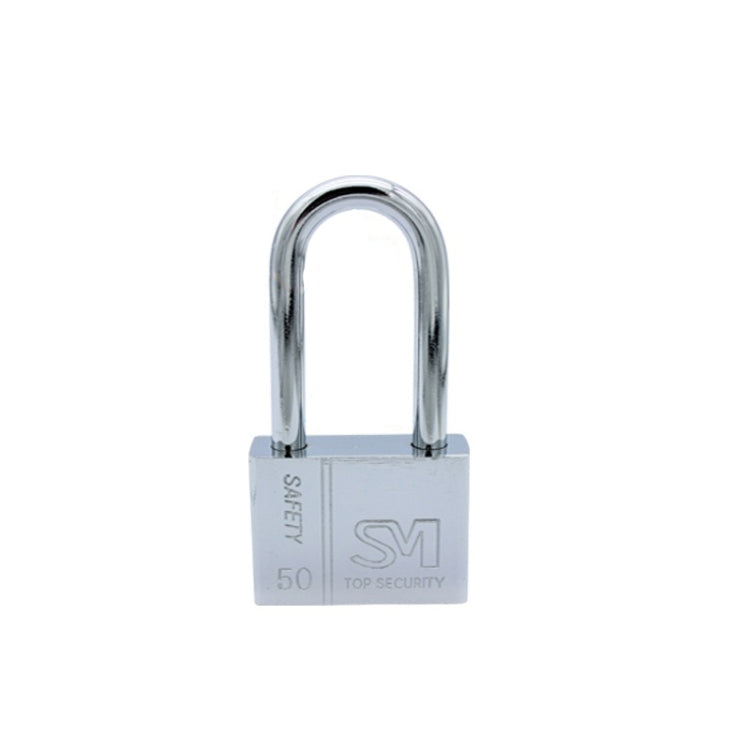 4 PCS Square Blade Imitation Stainless Steel Padlock, Specification: Long 50mm Not Open