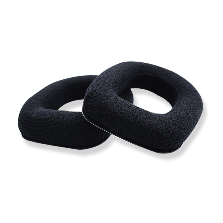 2 PCS Gaming Headset Sponge Protective Case Flannel Earmuffs for Logitech A50