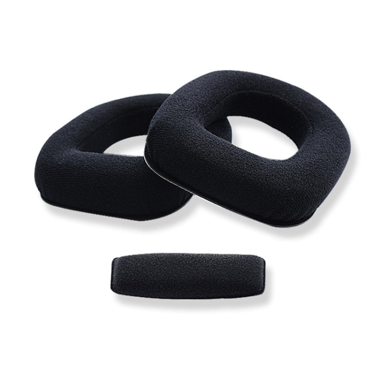 2 PCS Gaming Headset Sponge Protective Case Flannel Head Beam  for Logitech A50