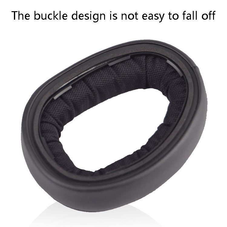 1 Pair Headset Sponge Cover Earmuffs For Sennheiser GSP600 / GSP670 / GSP500 / GSP550 / GSA60(Black)