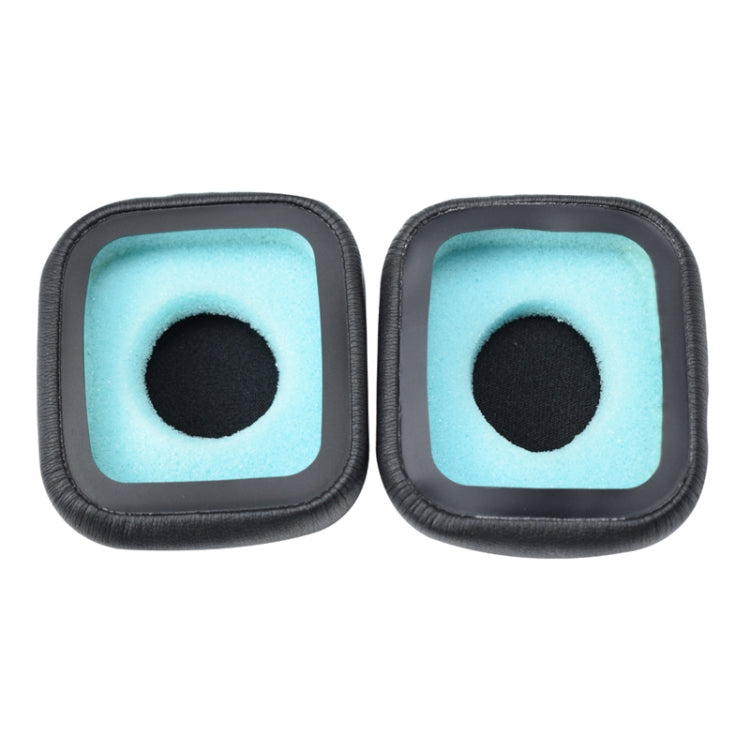 1 Pairs Headphone Sponge Cover Earmuff Leather Sleeve For Logitech UE5000(Black Blue Sponge)