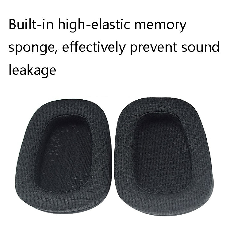 1 Pairs D0005 Headphone Sponge Cover Headphone Earmuffs Head For Logitech G633 / G933 / G933S, Colour: Net Cloth