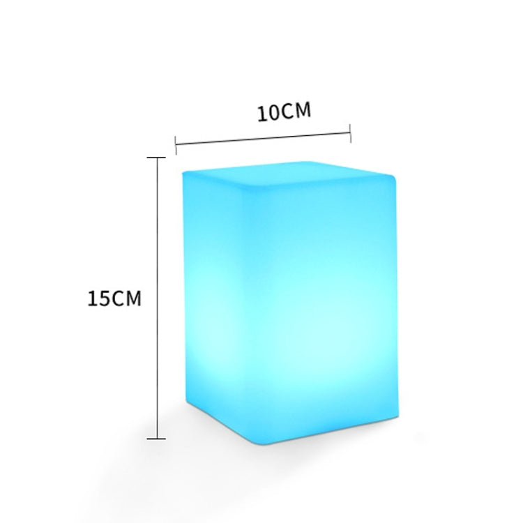 3W Alexa Voice Control Smart Light WIFI Mobile Phone APP Atmosphere Night Light, Specification: 10x15cm (Square Table Lamp)