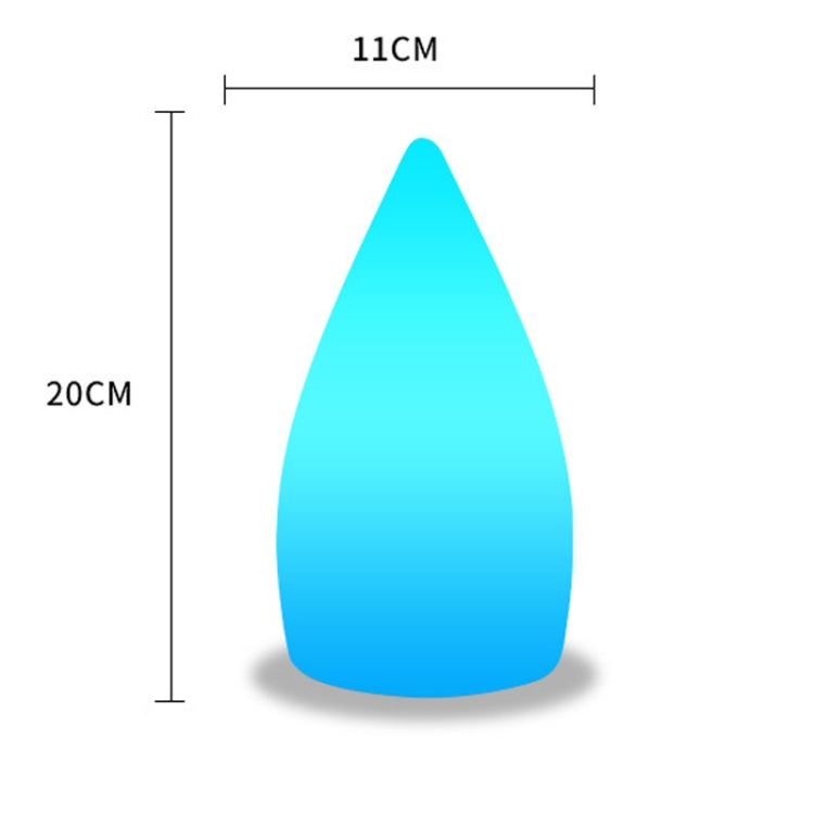 3W Alexa Voice Control Smart Light WIFI Mobile Phone APP Atmosphere Night Light, Specification: 11x20cm (Small Water Droplets)