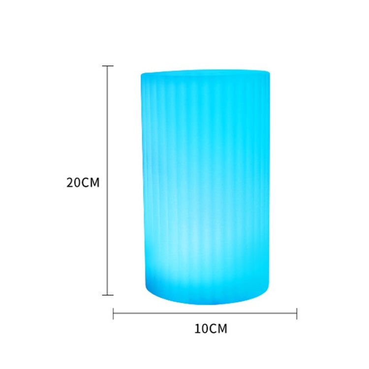 3W Alexa Voice Control Smart Light WIFI Mobile Phone APP Atmosphere Night Light, Specification: 10x20cm (Cylindrical Light)