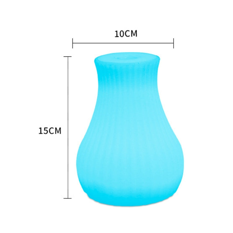 3W Alexa Voice Control Smart Light WIFI Mobile Phone APP Atmosphere Night Light, Specification: 10x15cm (Striped Vase Light)