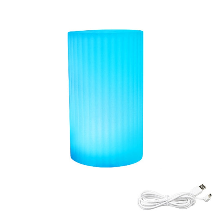 3W Alexa Voice Control Smart Light WIFI Mobile Phone APP Atmosphere Night Light, Specification: 10x20cm (Cylindrical Vase Light)