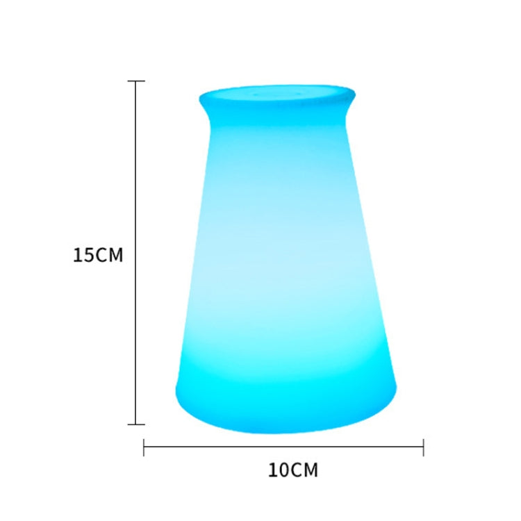 3W Alexa Voice Control Smart Light WIFI Mobile Phone APP Atmosphere Night Light, Specification: 10x15cm (Conical Vase Light)