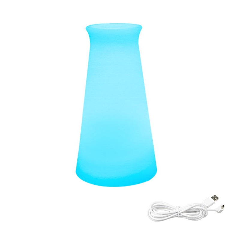 3W Alexa Voice Control Smart Light WIFI Mobile Phone APP Atmosphere Night Light, Specification: 10x20cm (Conical Vase Light)