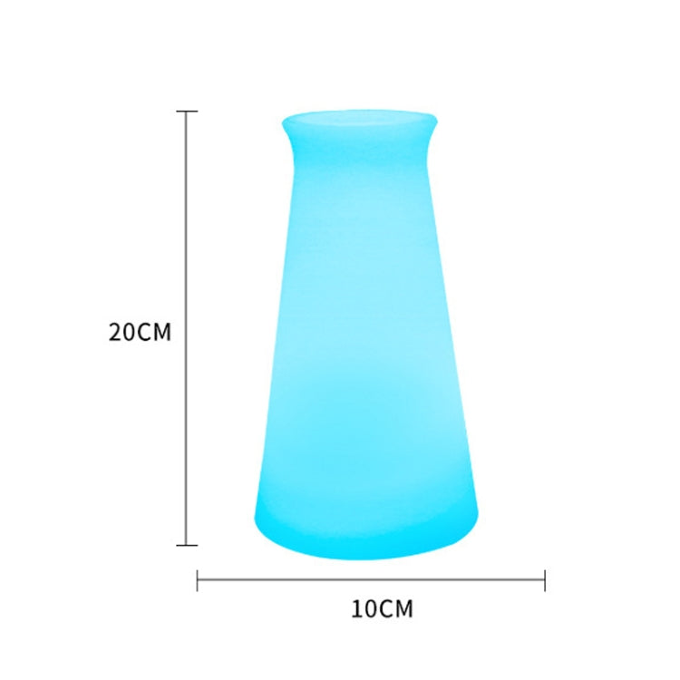 3W Alexa Voice Control Smart Light WIFI Mobile Phone APP Atmosphere Night Light, Specification: 10x20cm (Conical Vase Light)