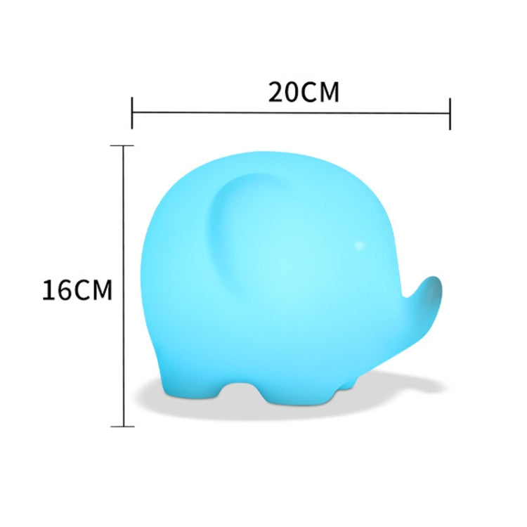 3W Alexa Voice Control Smart Light WIFI Mobile Phone APP Atmosphere Night Light, Specification: 17x20x16cm (Elephant)