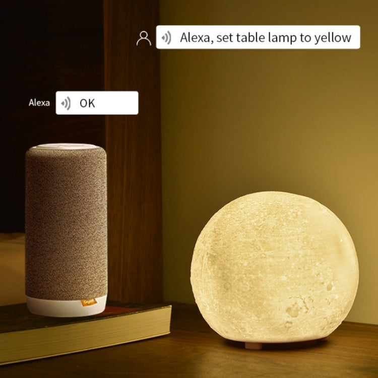 3W Alexa Voice Control Smart Light WIFI Mobile Phone APP Atmosphere Night Light, Specification: 12x20cm (Oblique Station Lamp)