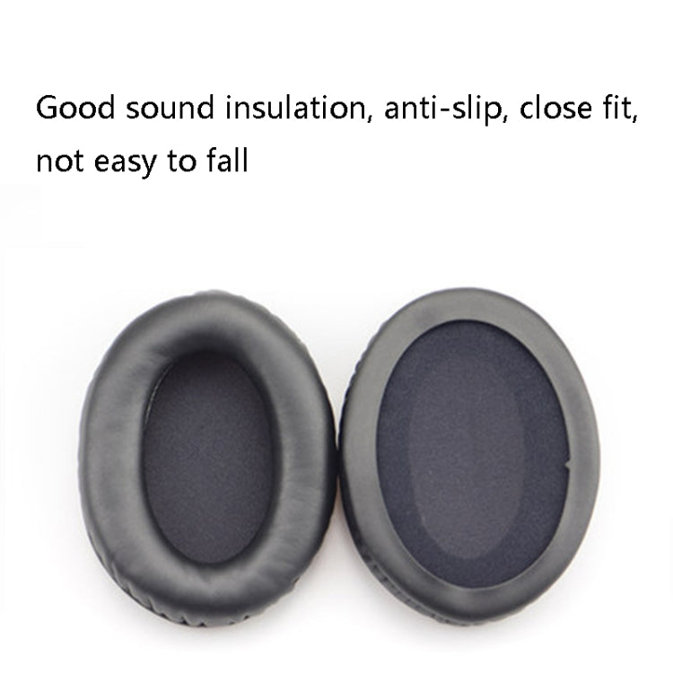 1 Pairs Headset Sponge Cover Ear Pad Leather Case For Kingston Cloud Silver II, Colour: Black