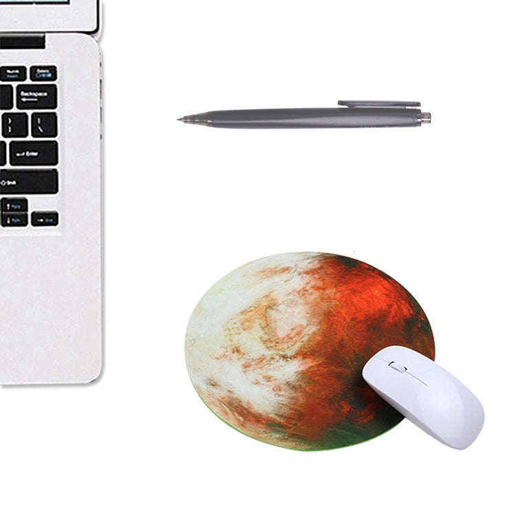 5 PCS Round Soft Rubber Planet Mouse Pad Computer Pad, Size: 250 x 250 x 3mm