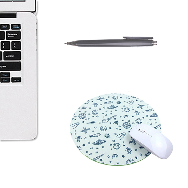 5 PCS Round Soft Rubber Planet Mouse Pad Computer Pad, Size: 250 x 250 x 3mm