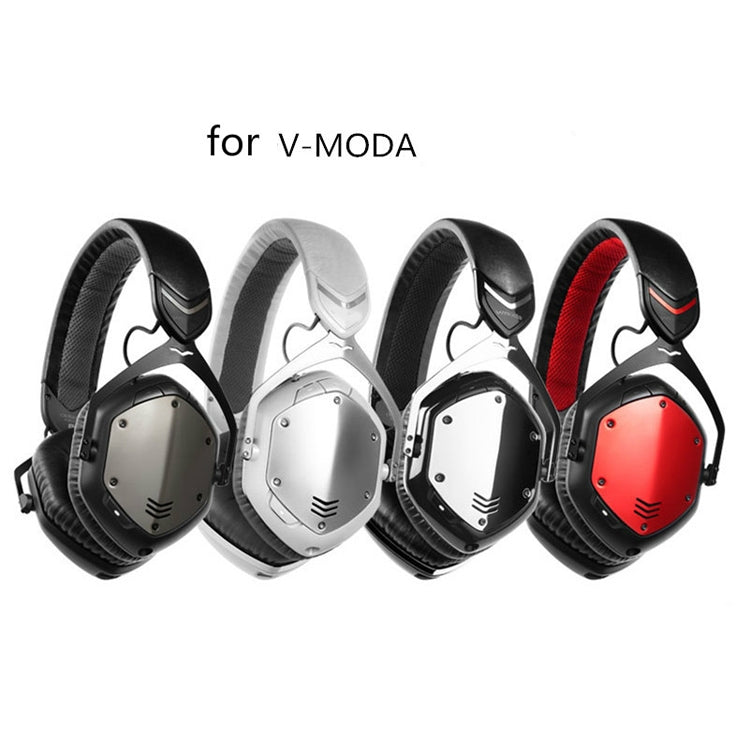 2 PCS Suitable for V-Moda LP/M100/LP2 Headest Sponge Cover Earmuffs, Colour: Black Red Net