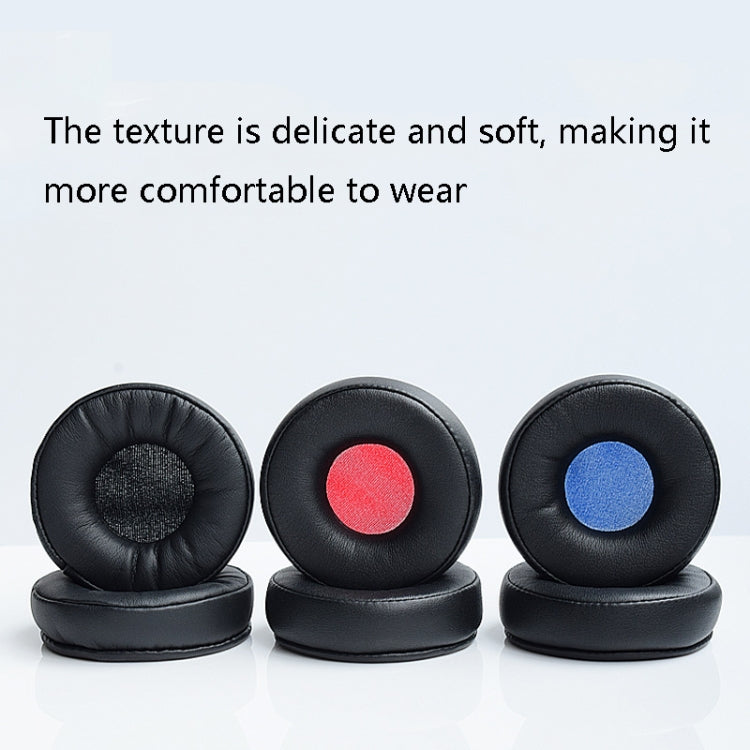 1 Pairs Headphone Sponge Cover Headphone Leather Cover For Jabra Revo Wireless, Colour: Black Red Net