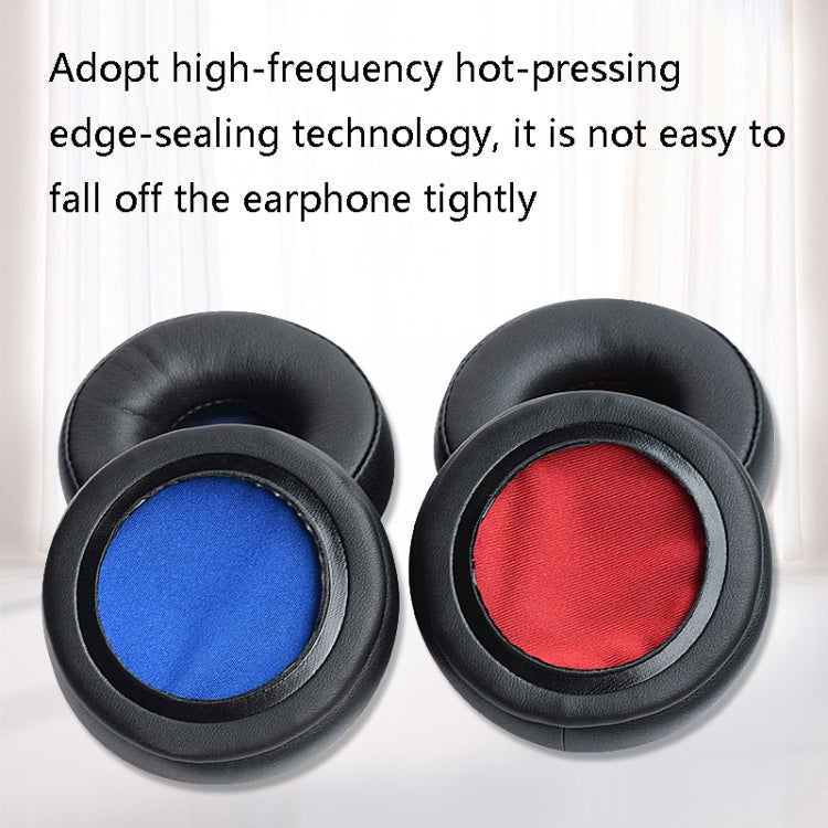 1 Pairs Headphone Sponge Cover Headphone Leather Cover For Jabra Revo Wireless, Colour: Black Blue Net