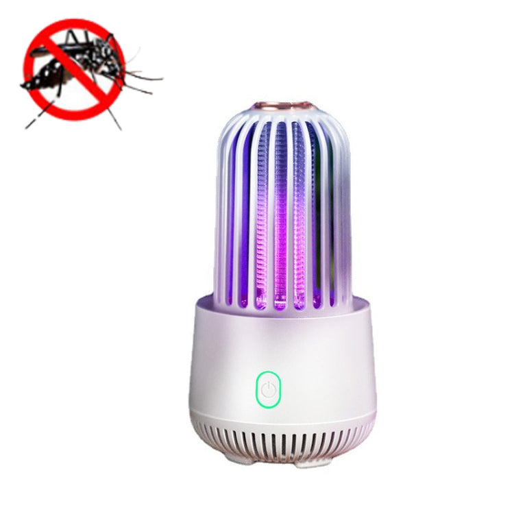 HE-W002 Photocatalyst Mosquito Killer Lamp Outdoor USB Physical Mosquito Trap(White)