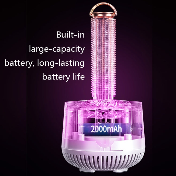 HE-W002 Photocatalyst Mosquito Killer Lamp Outdoor USB Physical Mosquito Trap(White)