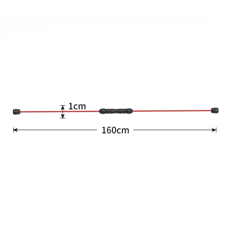 Fiberglass + Silicone Fitness Elastic Corps Training Tremor Stick(Detachable Reinforcement)