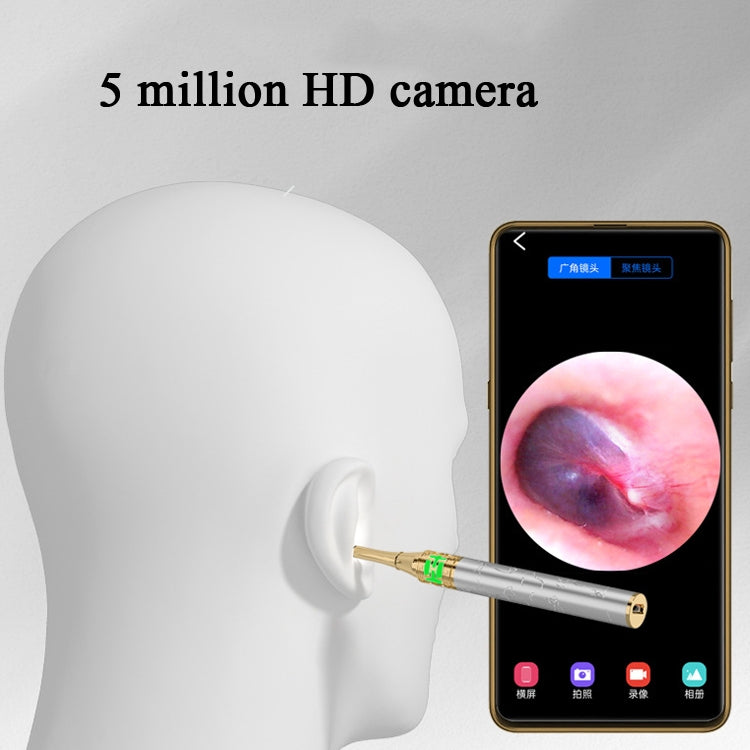 P30 5 Million Pixel Smart WiFi Visualization Ear Pick HD Endoscope Luminous Ear Pick