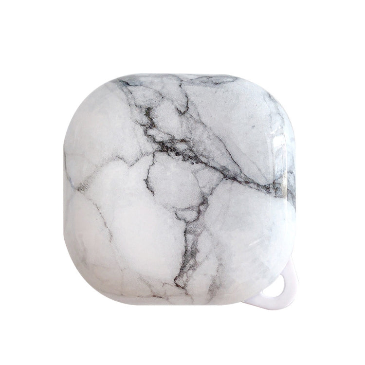 2 PCS Marble Pattern Wet Sticking PC Hard Shell Cover for Galaxy Buds Live