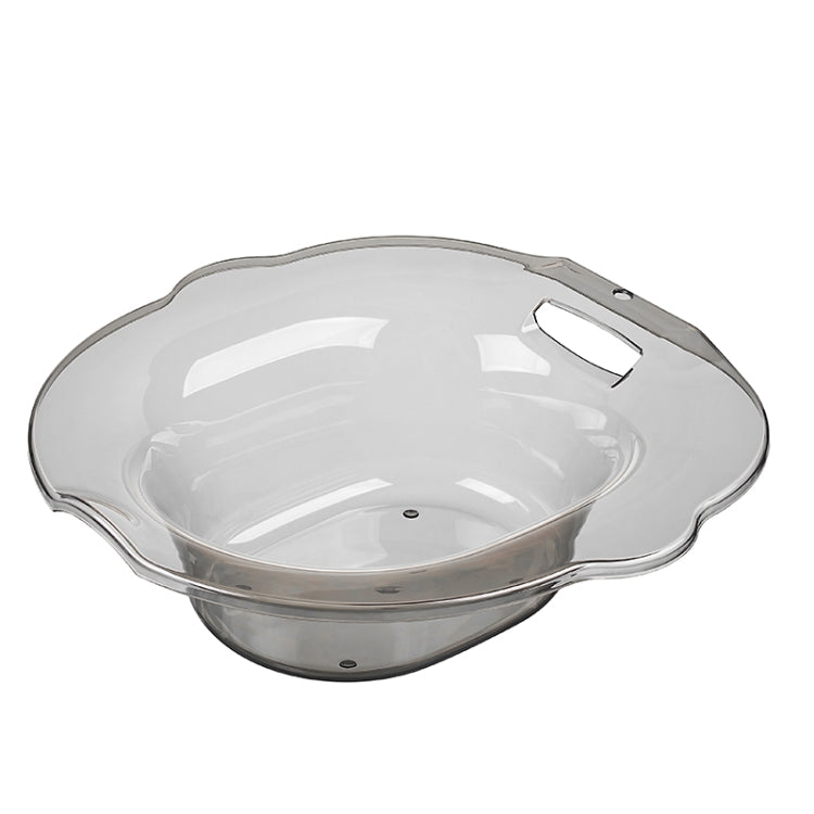 Private Parts Nursing Basin Men Women Pregnant Women Avoid Squatting Buttocks Basin Hemorrhoids Toilet Basin Bidet, Colour: Transparent Gray