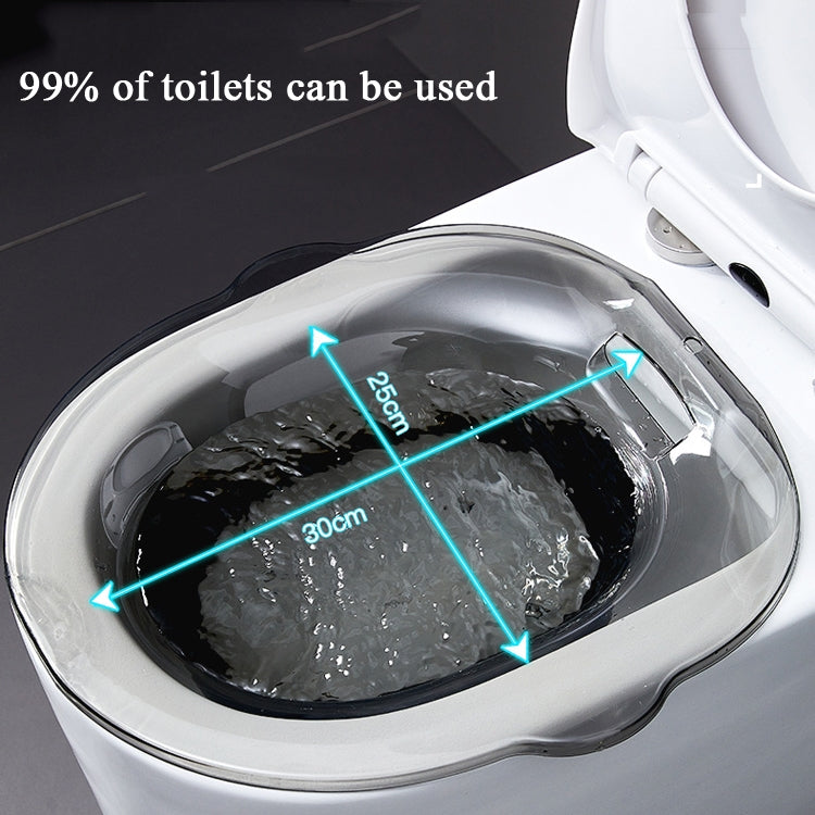 Private Parts Nursing Basin Men Women Pregnant Women Avoid Squatting Buttocks Basin Hemorrhoids Toilet Basin Bidet, Colour: Transparent