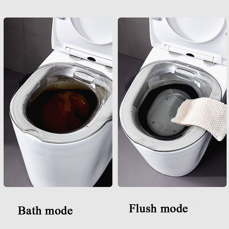 Private Parts Nursing Basin Men Women Pregnant Women Avoid Squatting Buttocks Basin Hemorrhoids Toilet Basin Bidet, Colour: Transparent