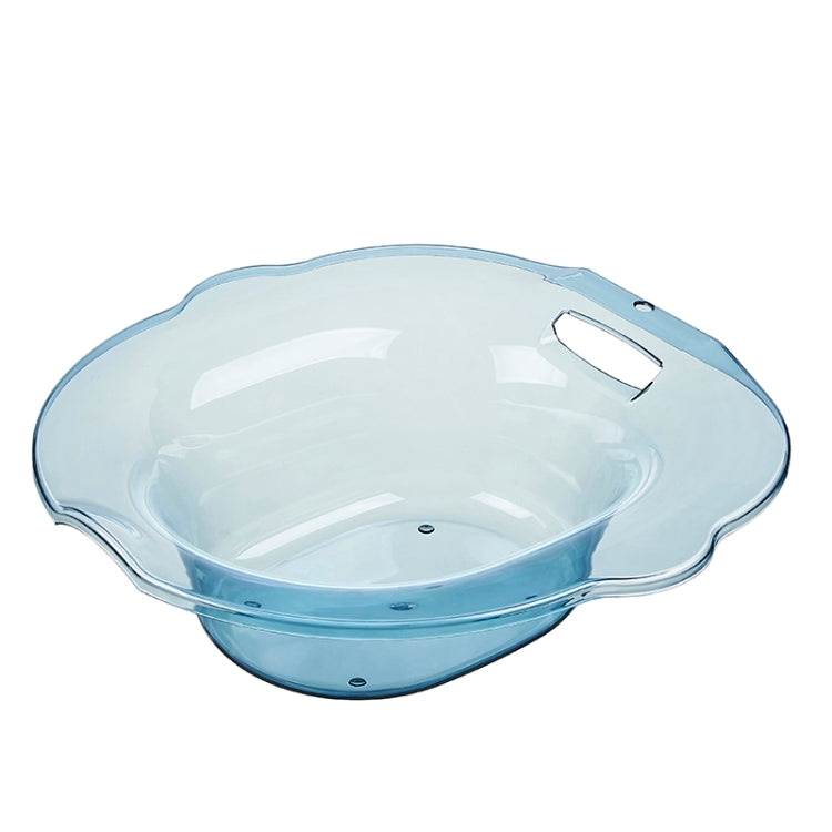 Private Parts Nursing Basin Men Women Pregnant Women Avoid Squatting Buttocks Basin Hemorrhoids Toilet Basin Bidet, Colour: Transparent Blue