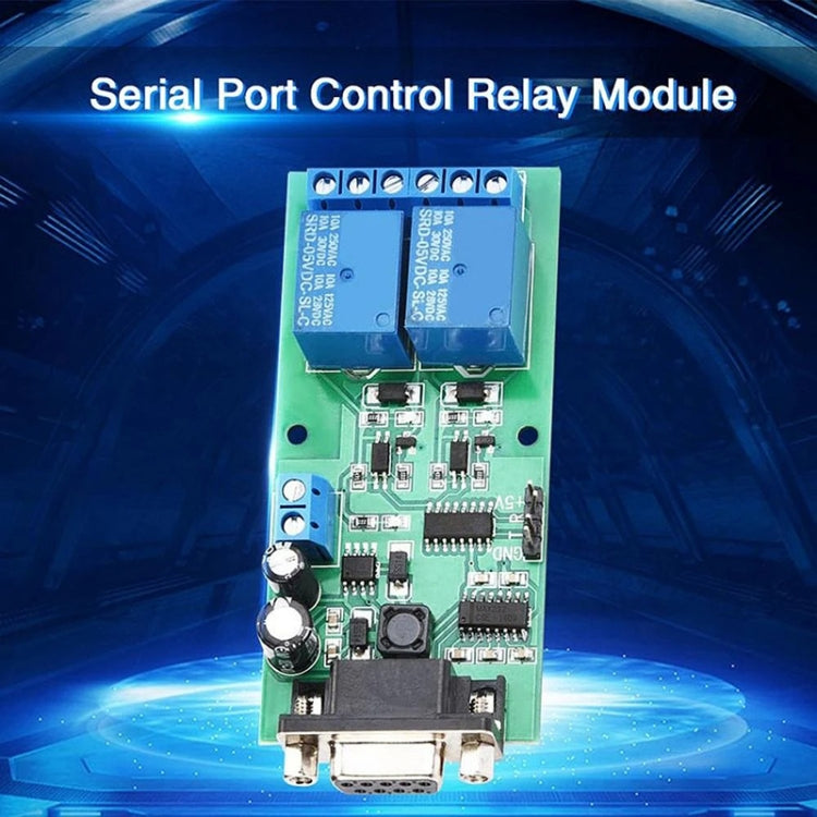 YYE-2 Single-Chip Serial Communication Dual-Way Relay Module Board Computer Control Switch PLC