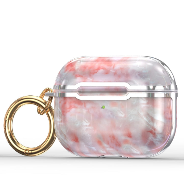 DDDLS886 Electric Plating Marble Headphocks+ PC Protective Cover For AirPods Pro
