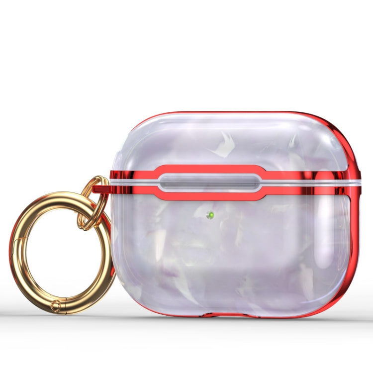 DDDLS886 Electric Plating Marble Headphocks+ PC Protective Cover For AirPods Pro