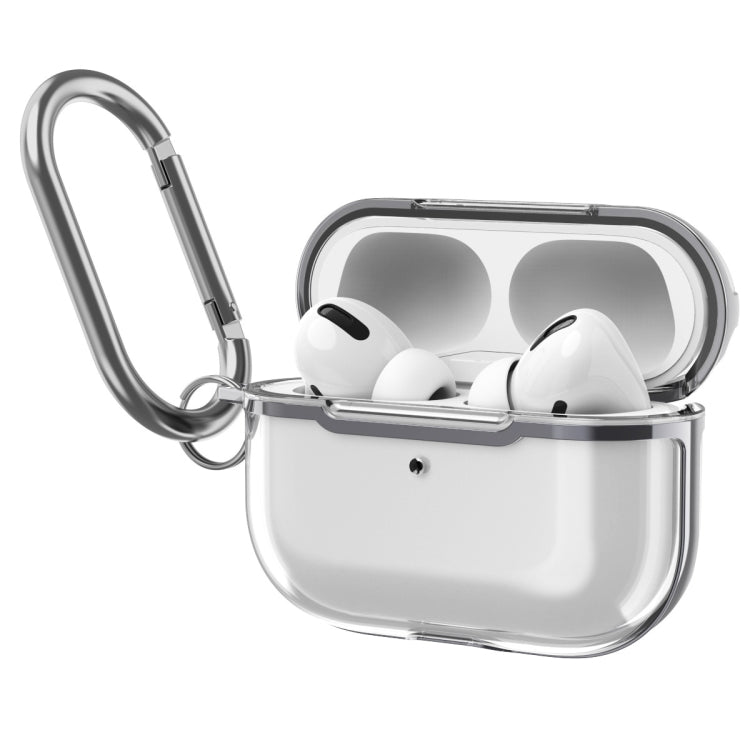 DDEHY668 Electroplated Transparent Silicone + PC Protective Cover For AirPods Pro