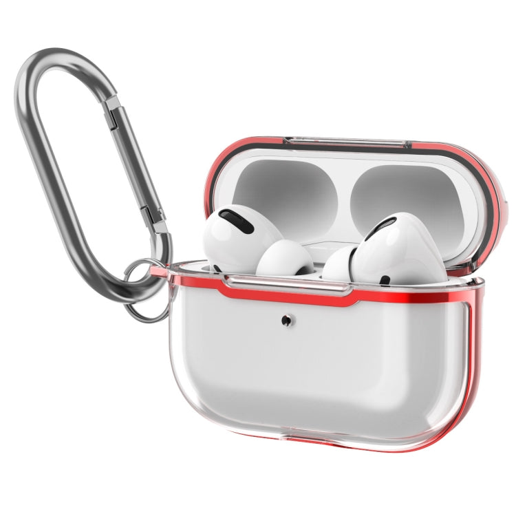 DDEHY668 Electroplated Transparent Silicone + PC Protective Cover For AirPods Pro