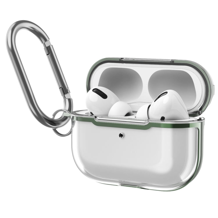 DDEHY668 Electroplated Transparent Silicone + PC Protective Cover For AirPods Pro