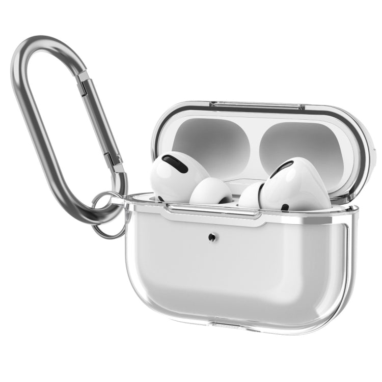 DDEHY668 Electroplated Transparent Silicone + PC Protective Cover For AirPods Pro