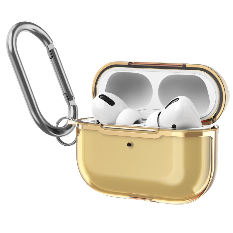 DDEHY668 Electroplated Transparent Silicone + PC Protective Cover For AirPods Pro