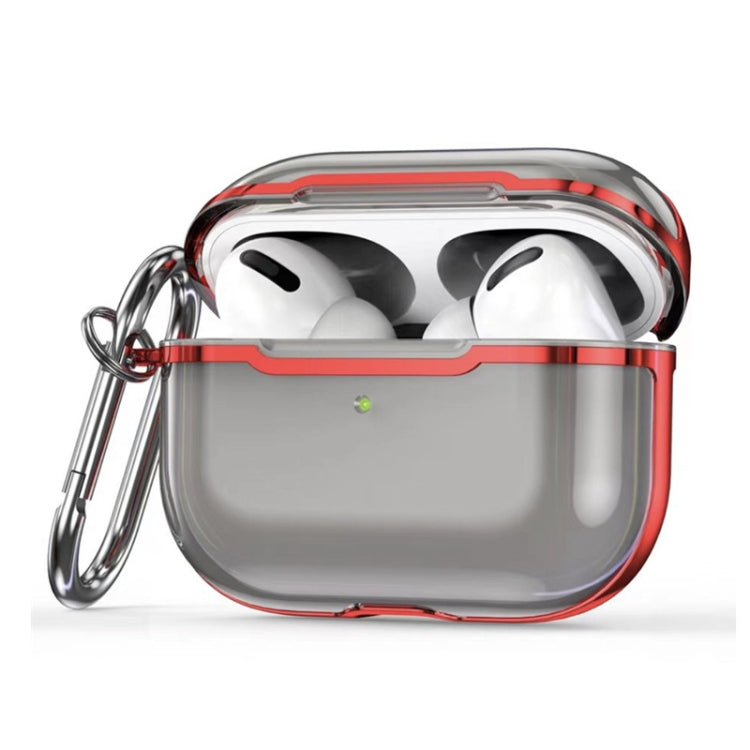 DDEHY668 Electroplated Transparent Silicone + PC Protective Cover For AirPods Pro