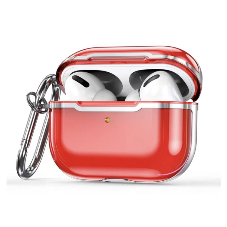 DDEHY668 Electroplated Transparent Silicone + PC Protective Cover For AirPods Pro