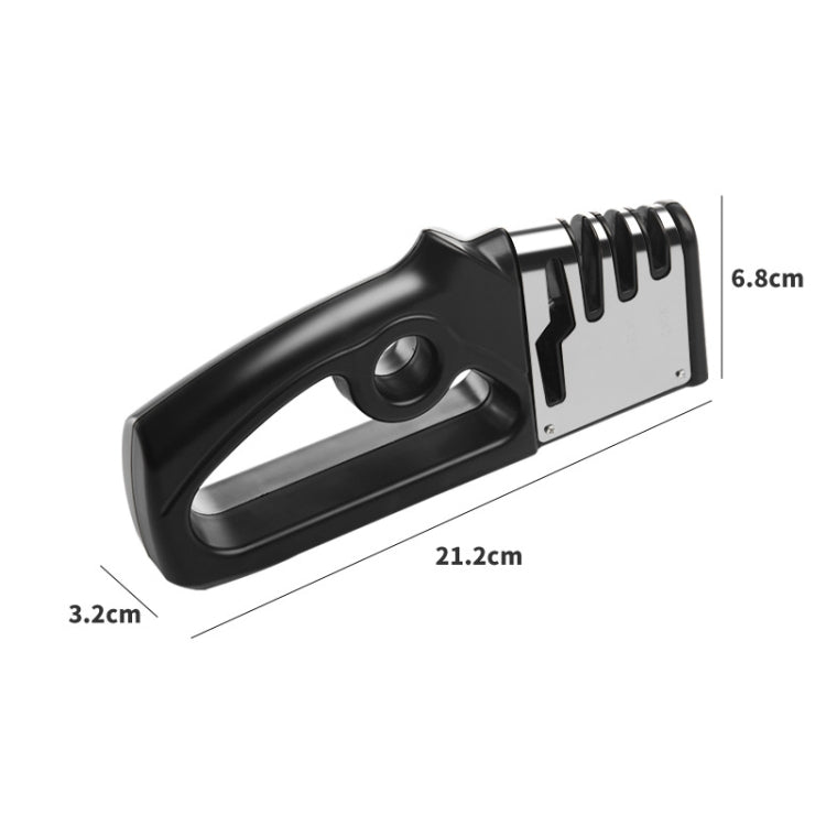 2720 2 PCS Multifunctional Knife Sharpener Four-In-One Kitchen Knife Scissors Sharpener Holder