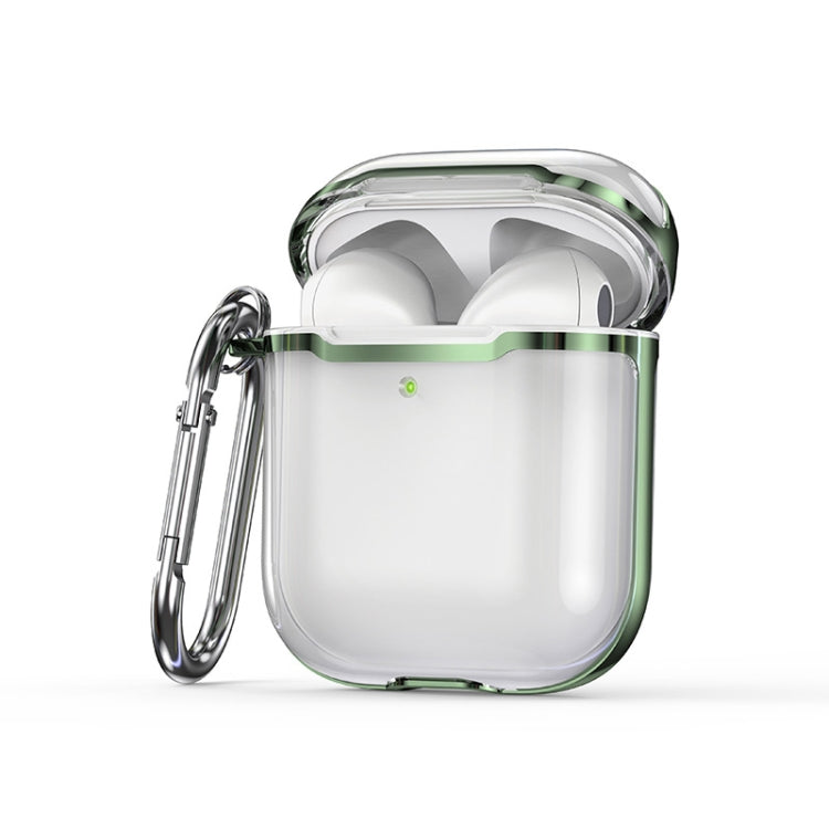 2 PCS SSDD8868 Bluetooth Headset Protective Cover Transparent TPU Headphone Protective Case For AirPods 1 / 2