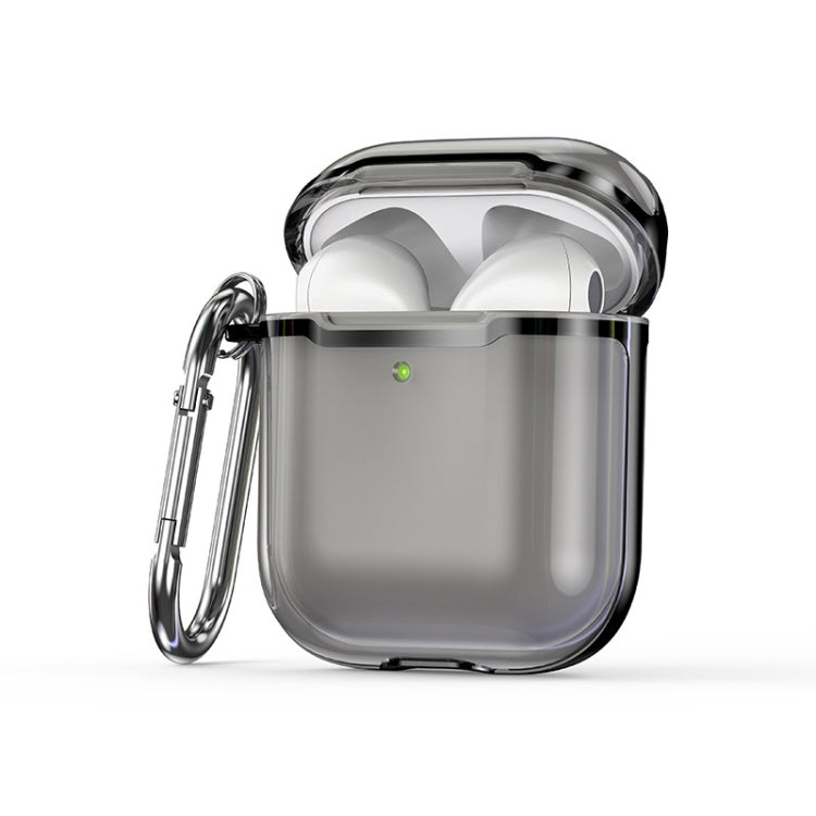 2 PCS SSDD8868 Bluetooth Headset Protective Cover Transparent TPU Headphone Protective Case For AirPods 1 / 2