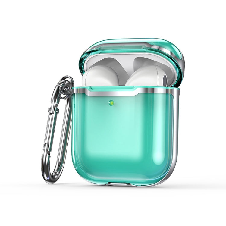 2 PCS SSDD8868 Bluetooth Headset Protective Cover Transparent TPU Headphone Protective Case For AirPods 1 / 2