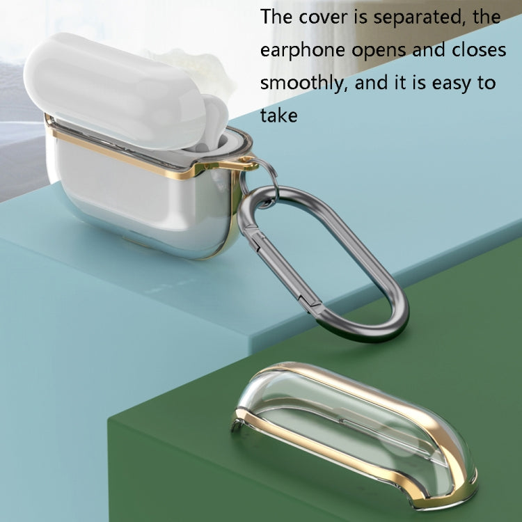 2 PCS SSDD8868 Bluetooth Headset Protective Cover Transparent TPU Headphone Protective Case For AirPods 1 / 2