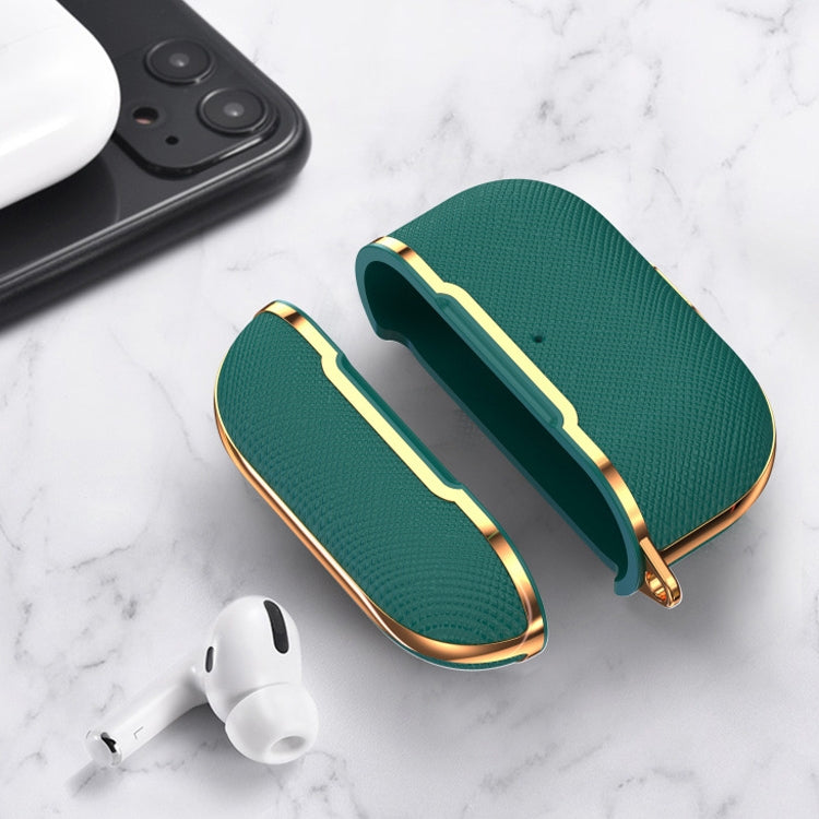 Plated Fabric PC Protective Cover Case For AirPods Pro