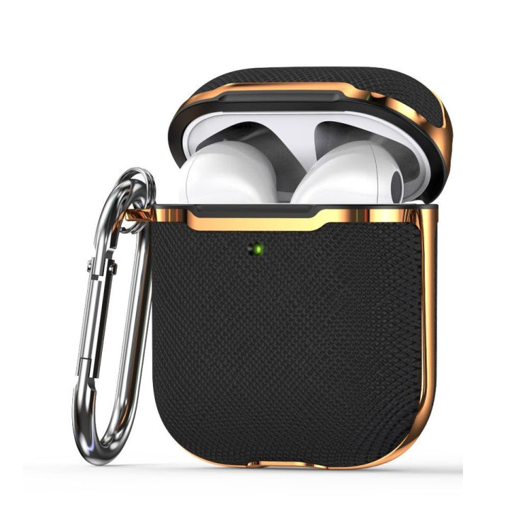 Plated Fabric PC Protective Cover Case For AirPods 1 / 2